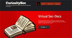 Desktop Screenshot of curiositysec.com