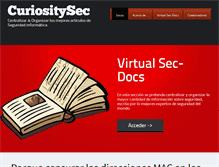 Tablet Screenshot of curiositysec.com